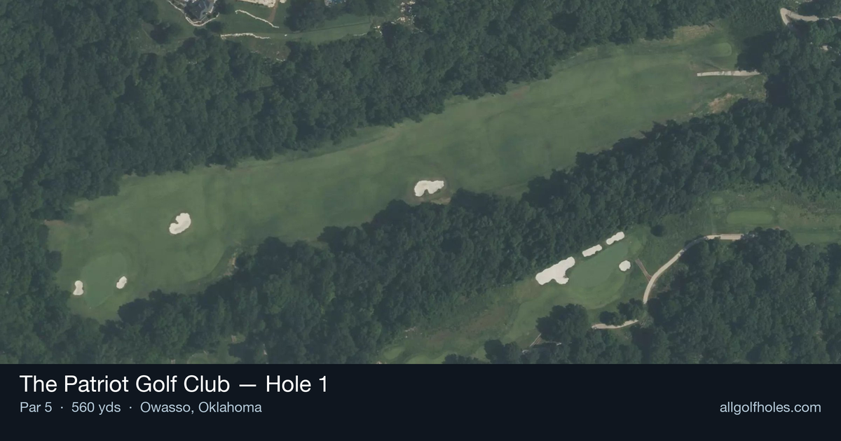 Hole 1 aerial at The Patriot Golf Club