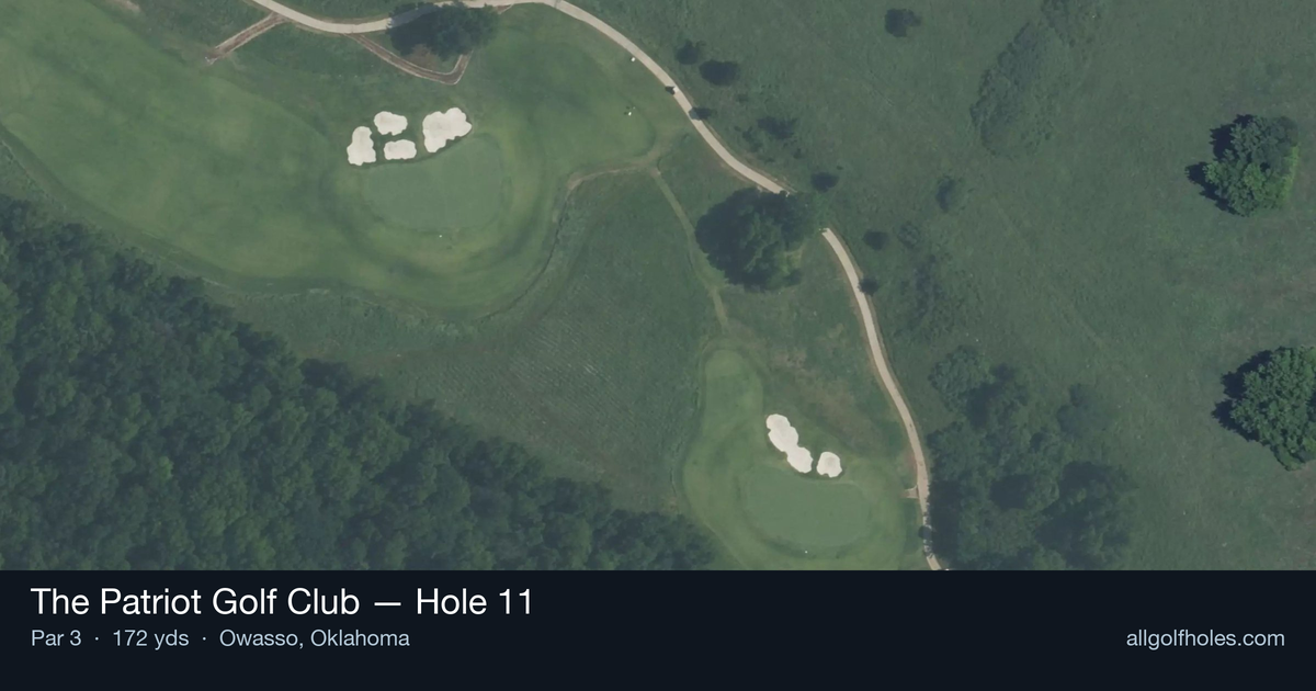 Hole 11 aerial at The Patriot Golf Club