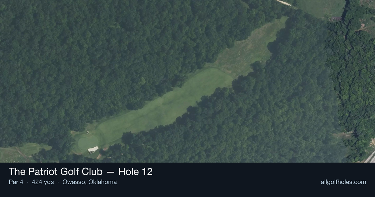 Hole 12 aerial at The Patriot Golf Club