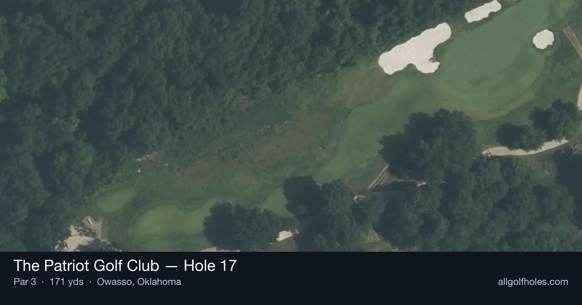 Hole 17 aerial at The Patriot Golf Club