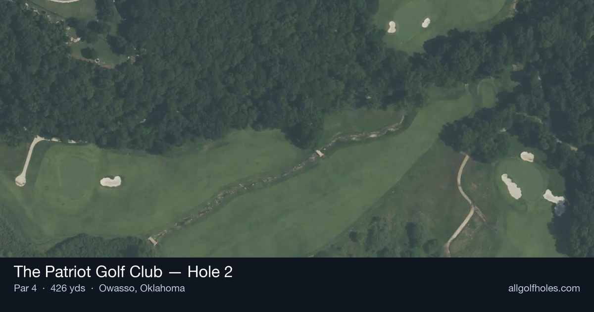 Hole 2 aerial at The Patriot Golf Club