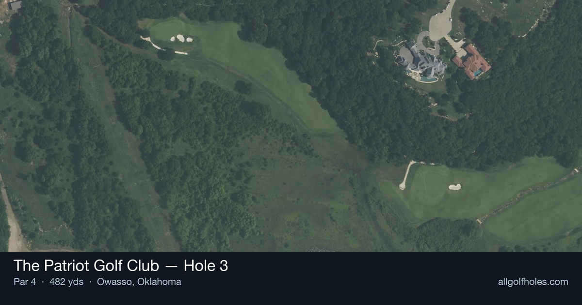 Hole 3 aerial at The Patriot Golf Club