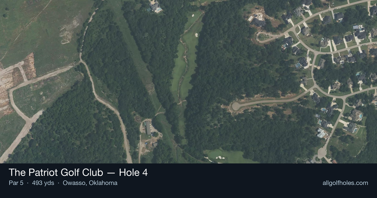 Hole 4 aerial at The Patriot Golf Club