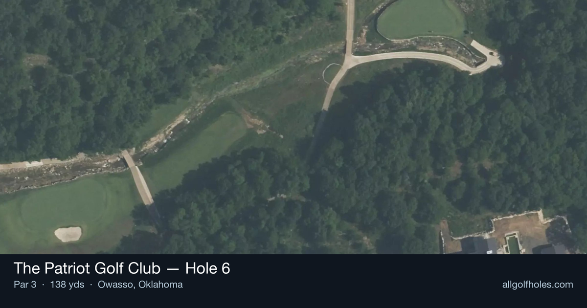 Hole 6 aerial at The Patriot Golf Club