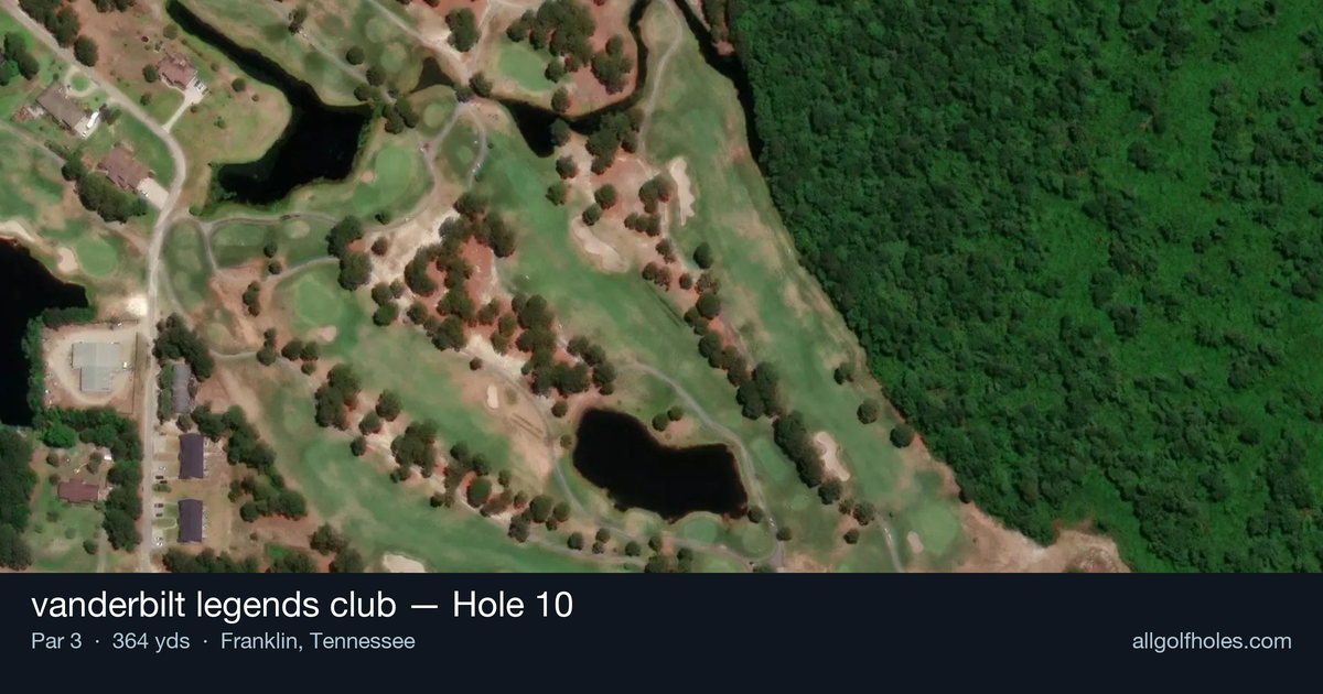 Hole 10 aerial at vanderbilt legends club