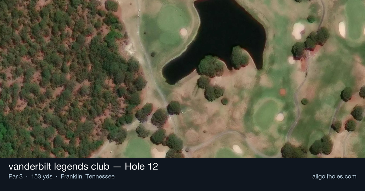 Hole 12 aerial at vanderbilt legends club
