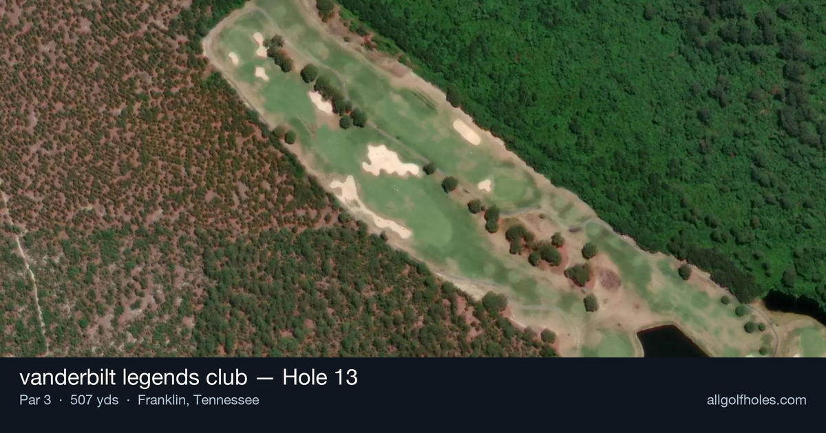 Hole 13 aerial at vanderbilt legends club