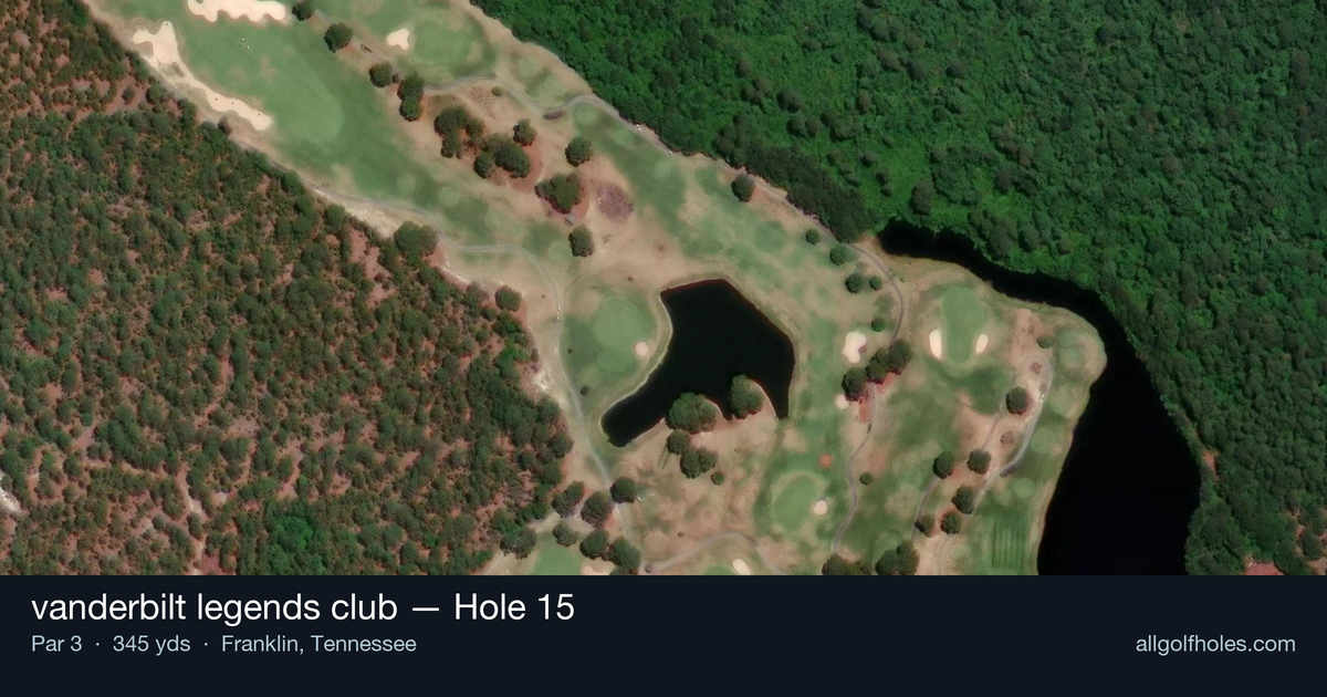 Hole 15 aerial at vanderbilt legends club