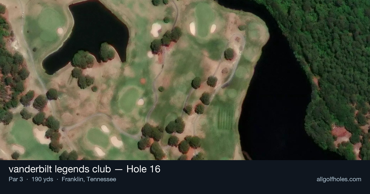 Hole 16 aerial at vanderbilt legends club