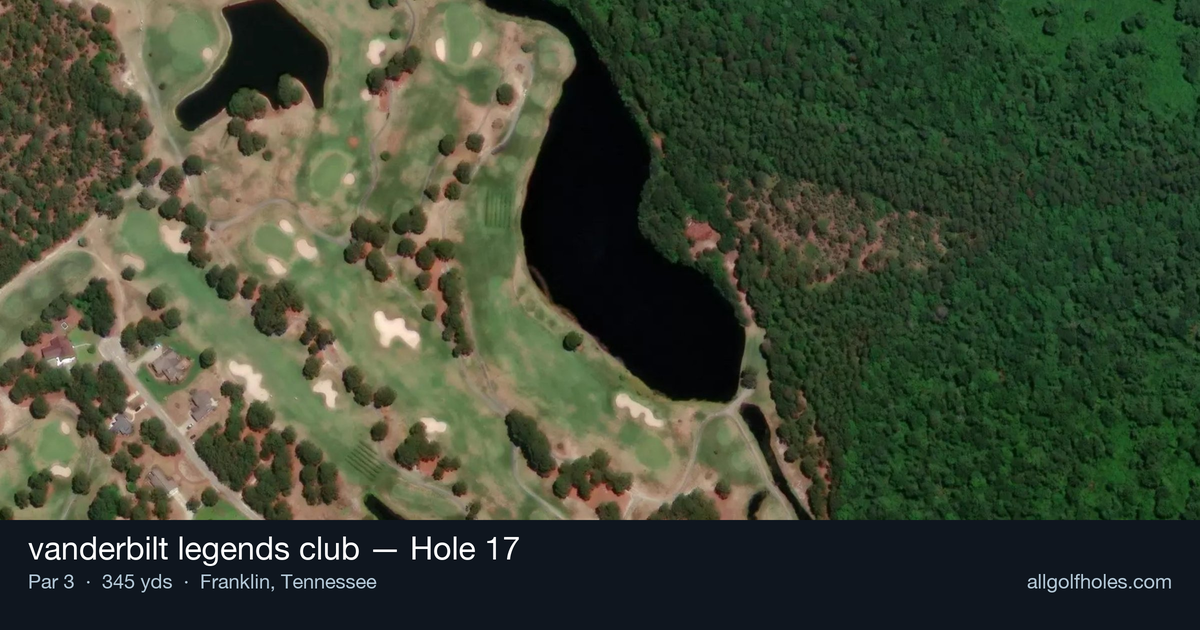 Hole 17 aerial at vanderbilt legends club