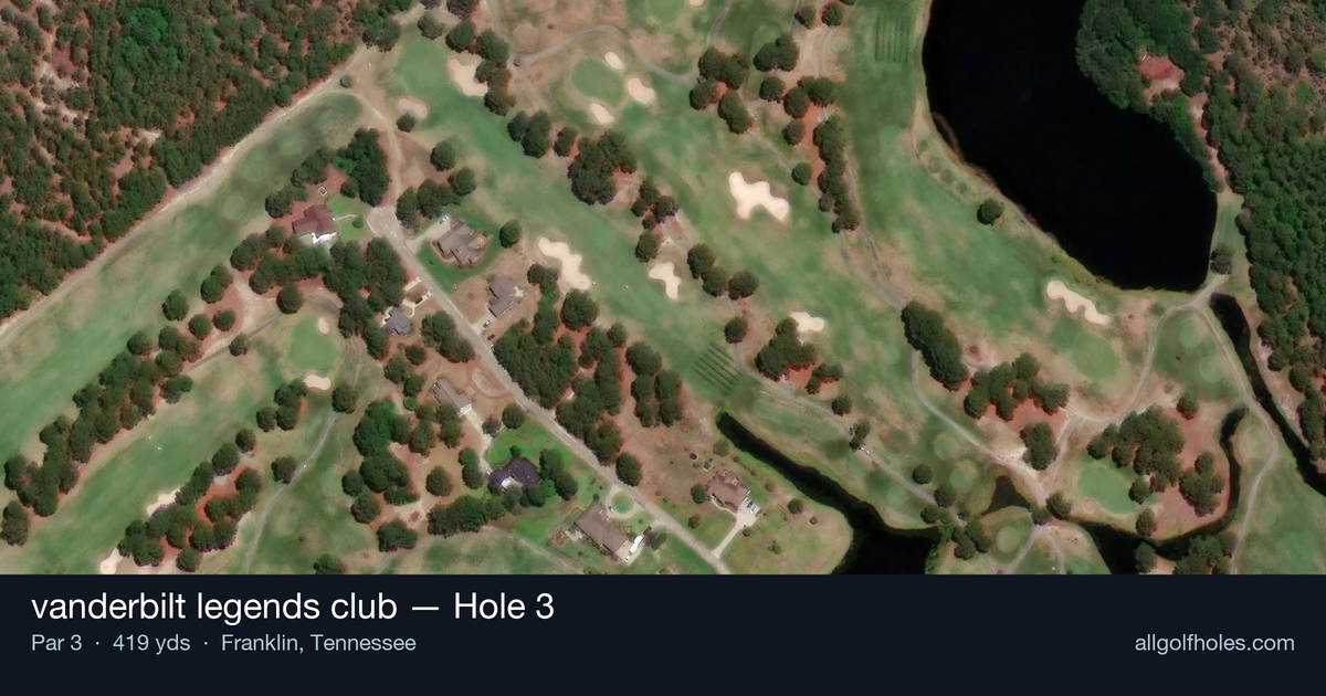 Hole 3 aerial at vanderbilt legends club