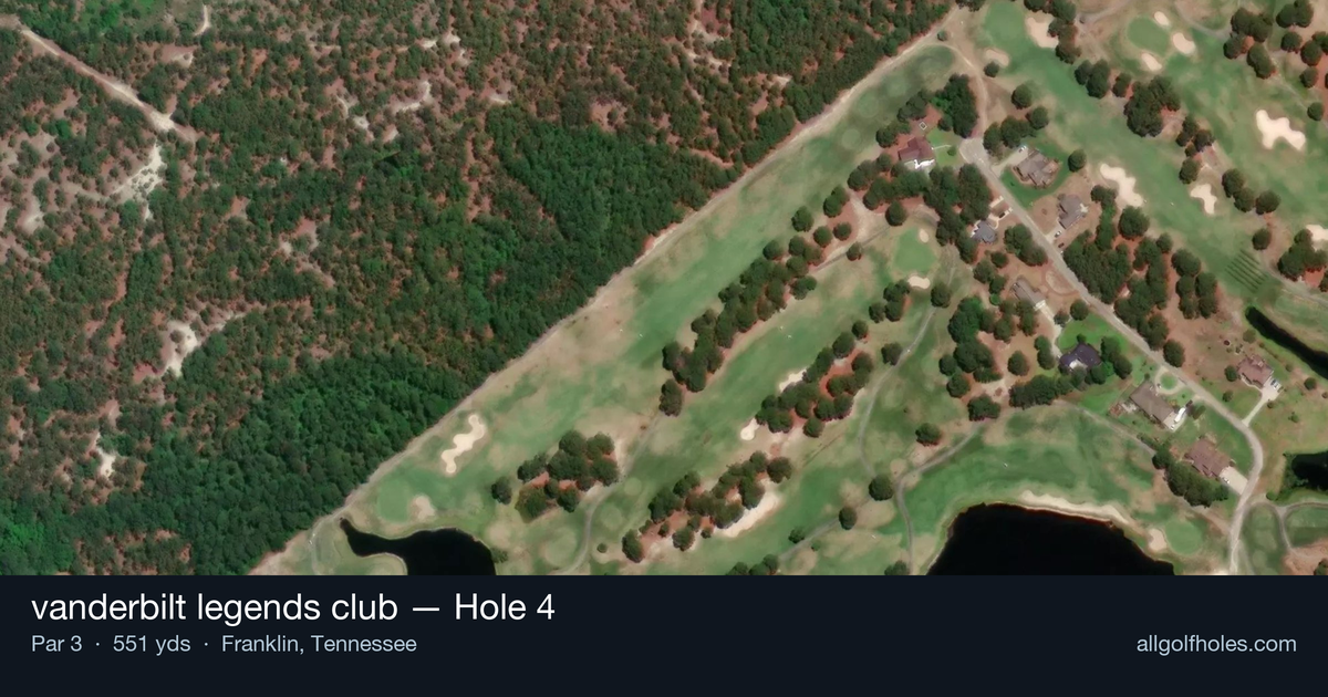 Hole 4 aerial at vanderbilt legends club
