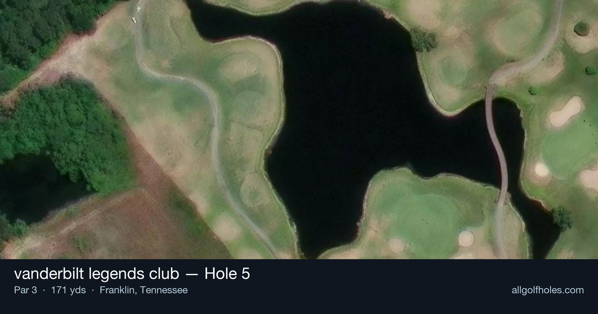 Hole 5 aerial at vanderbilt legends club