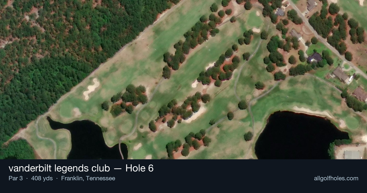 Hole 6 aerial at vanderbilt legends club
