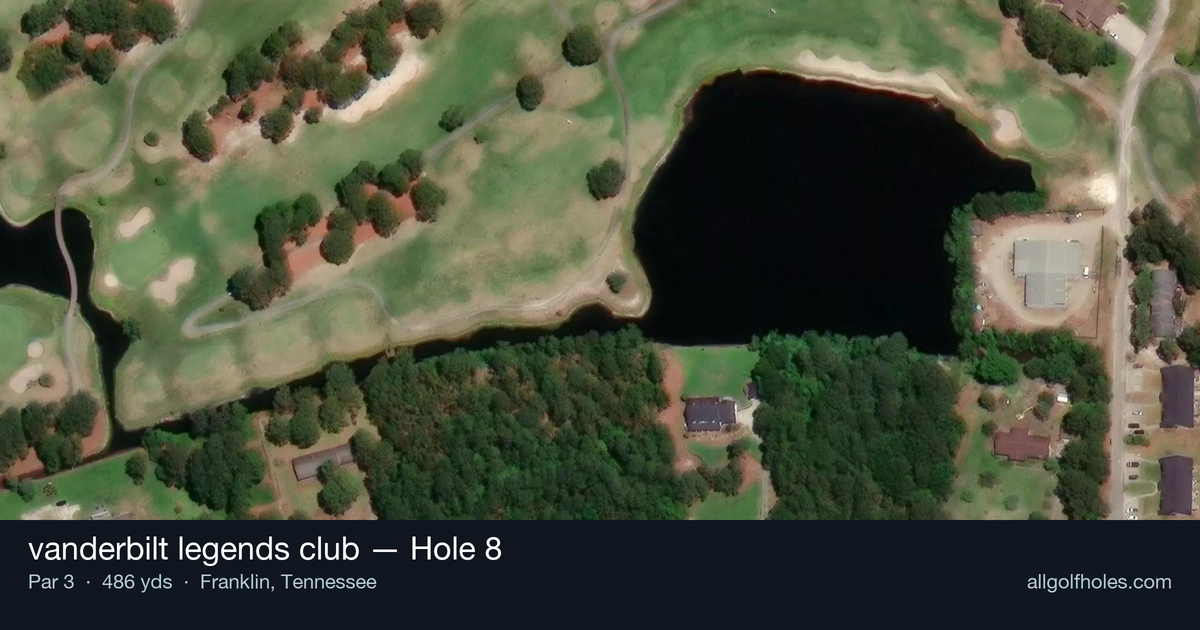 Hole 8 aerial at vanderbilt legends club