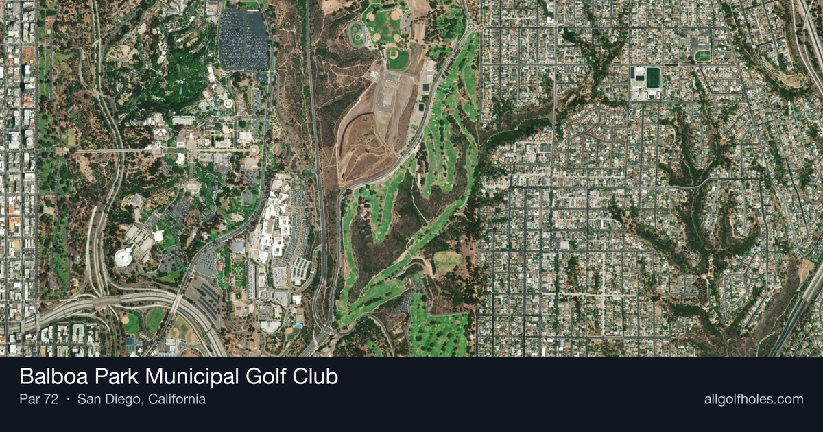 Balboa Park Municipal Golf Club aerial view