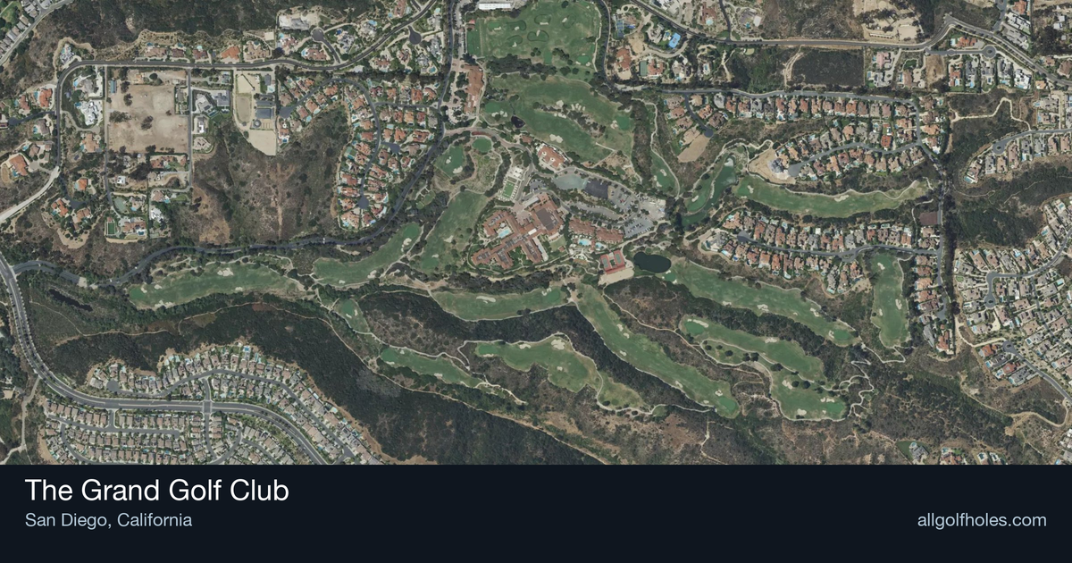 The Grand Golf Club aerial view
