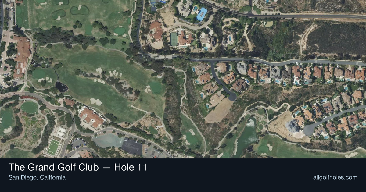 Hole 11 map at The Grand Golf Club