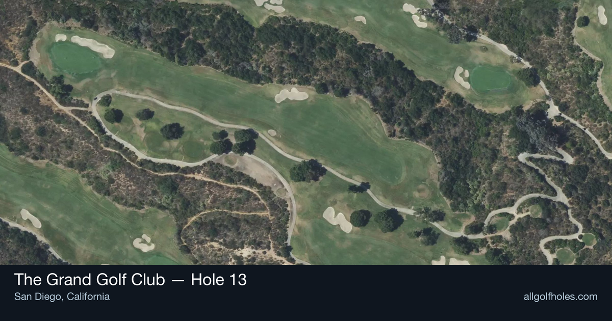 Hole 13 map at The Grand Golf Club
