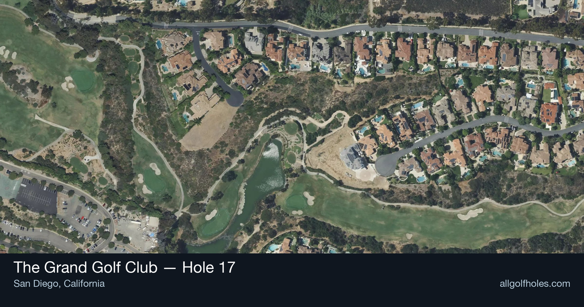 Hole 17 map at The Grand Golf Club