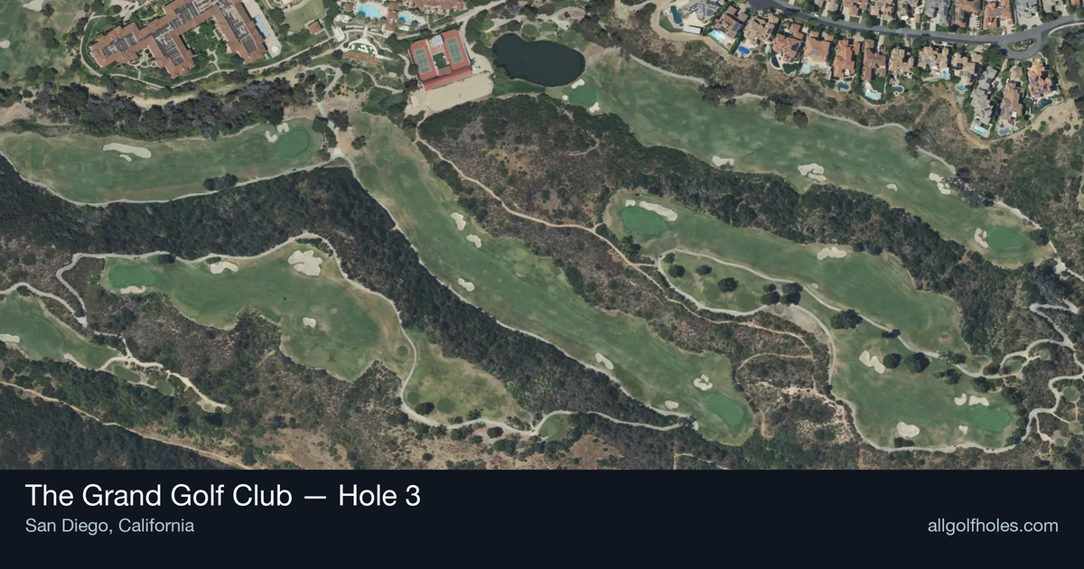 Hole 3 map at The Grand Golf Club