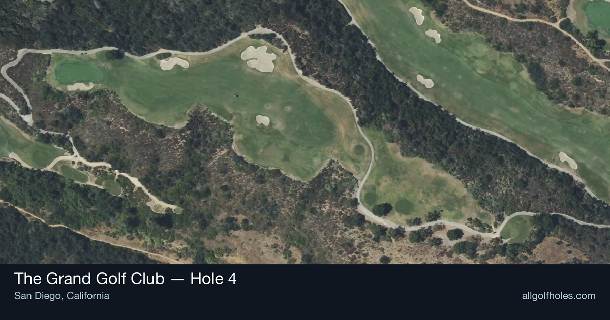 Hole 4 map at The Grand Golf Club