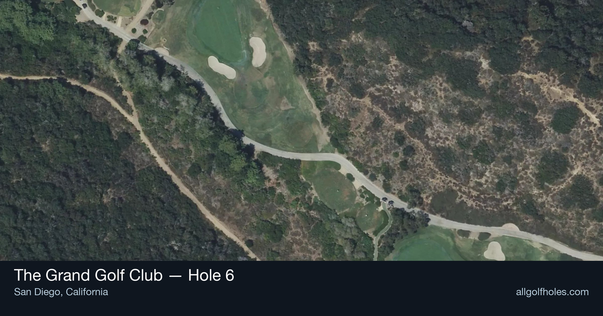 Hole 6 map at The Grand Golf Club