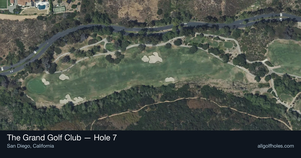 Hole 7 map at The Grand Golf Club