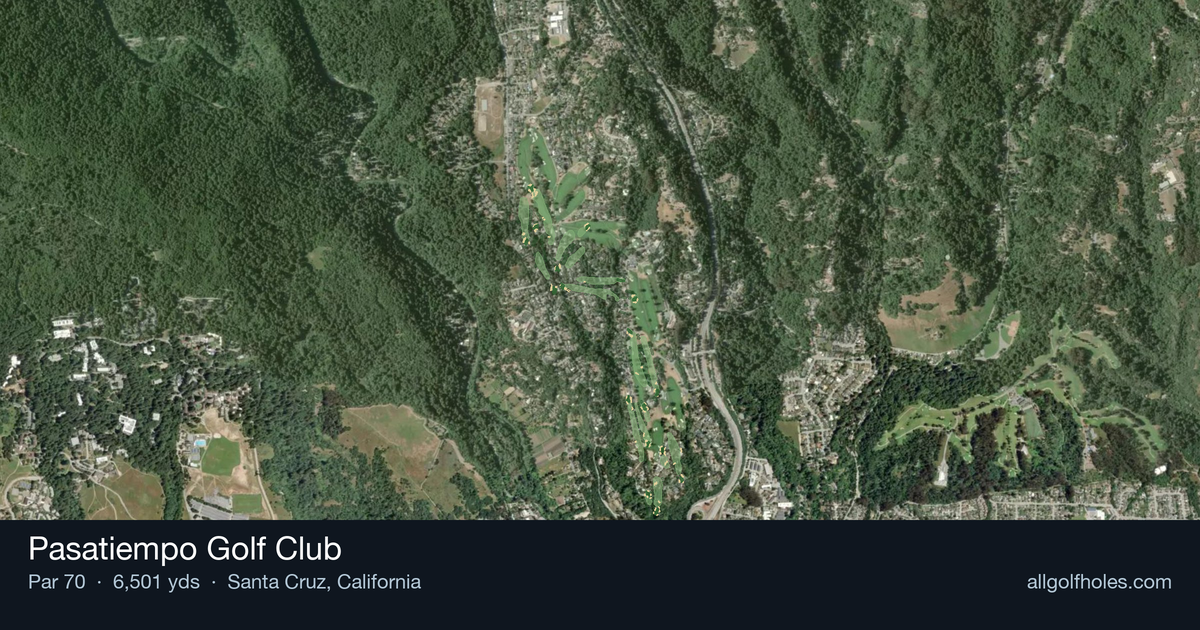 Pasatiempo Golf Club aerial view