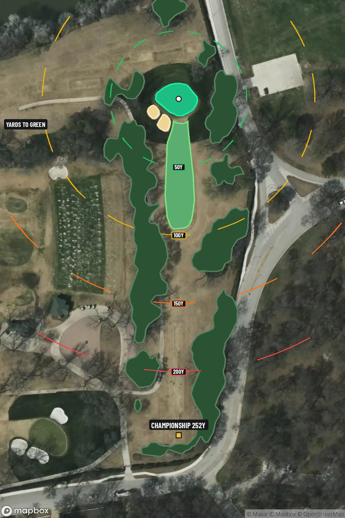 Hole 4 aerial at Colonial Country Club