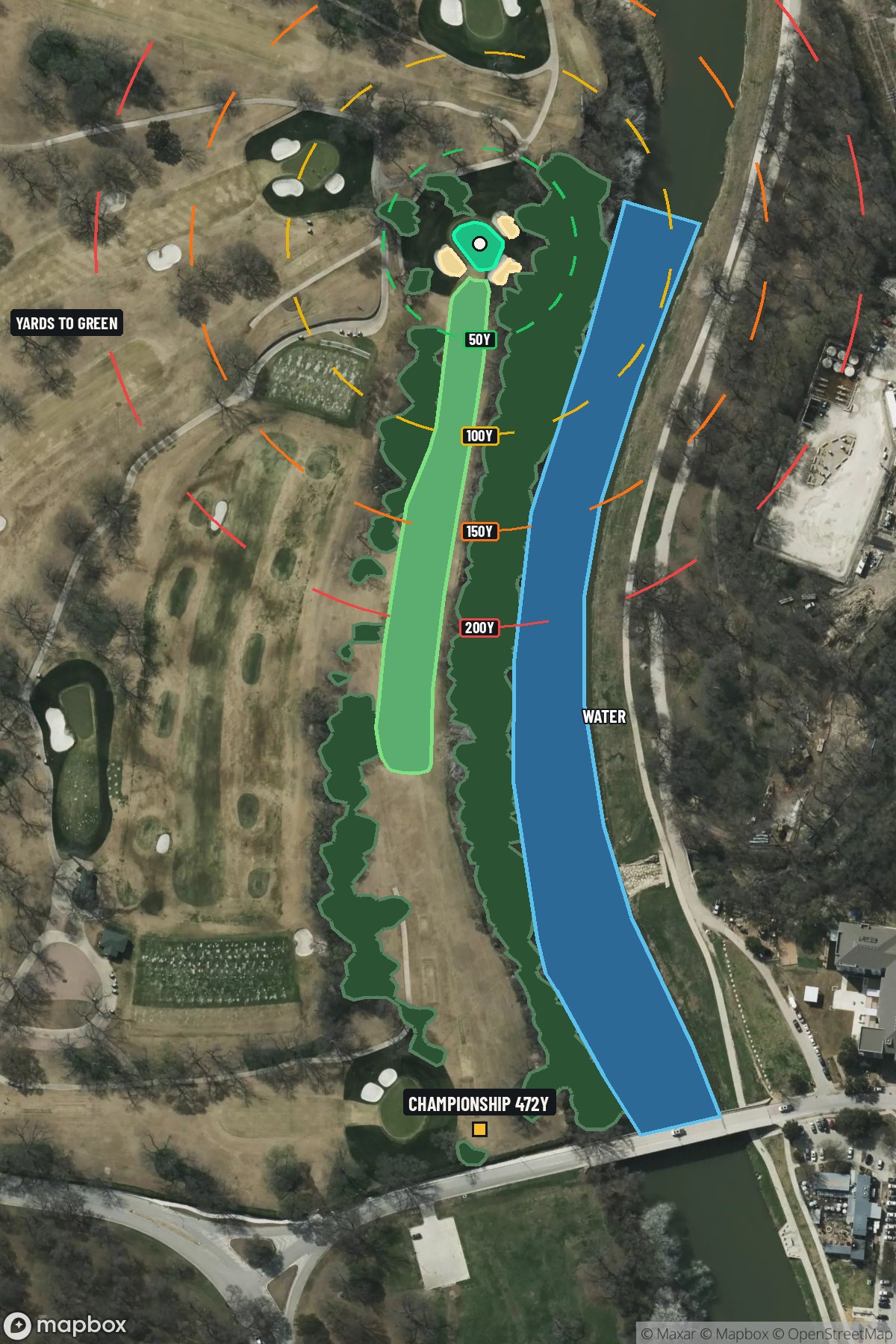 Hole 5 aerial at Colonial Country Club