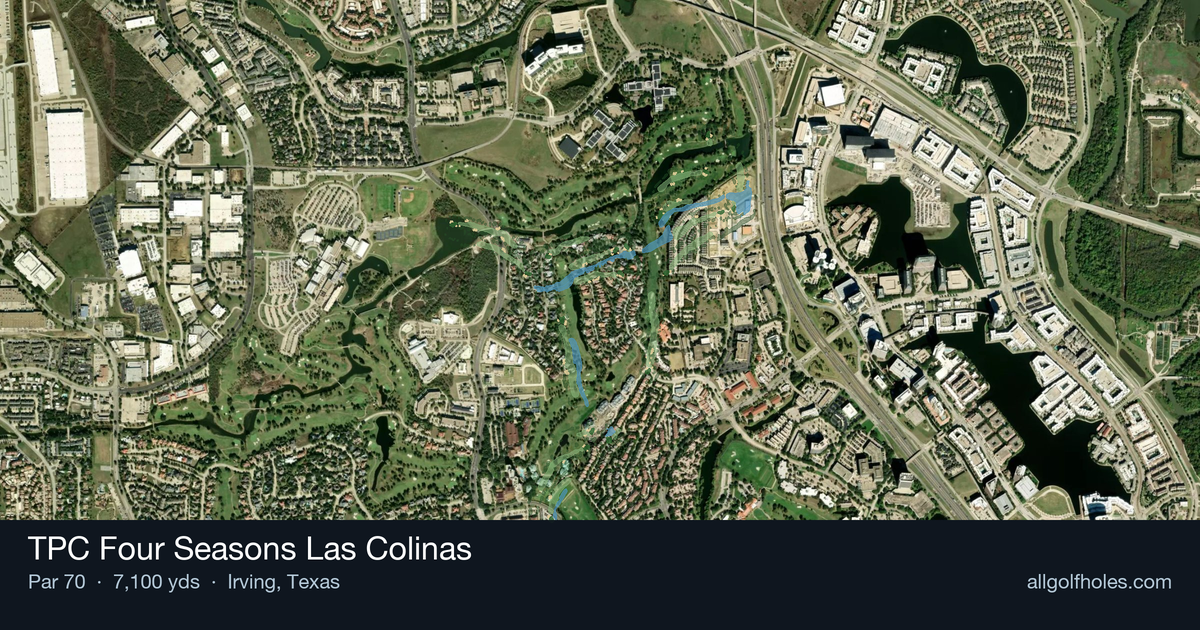 TPC Four Seasons Las Colinas aerial view