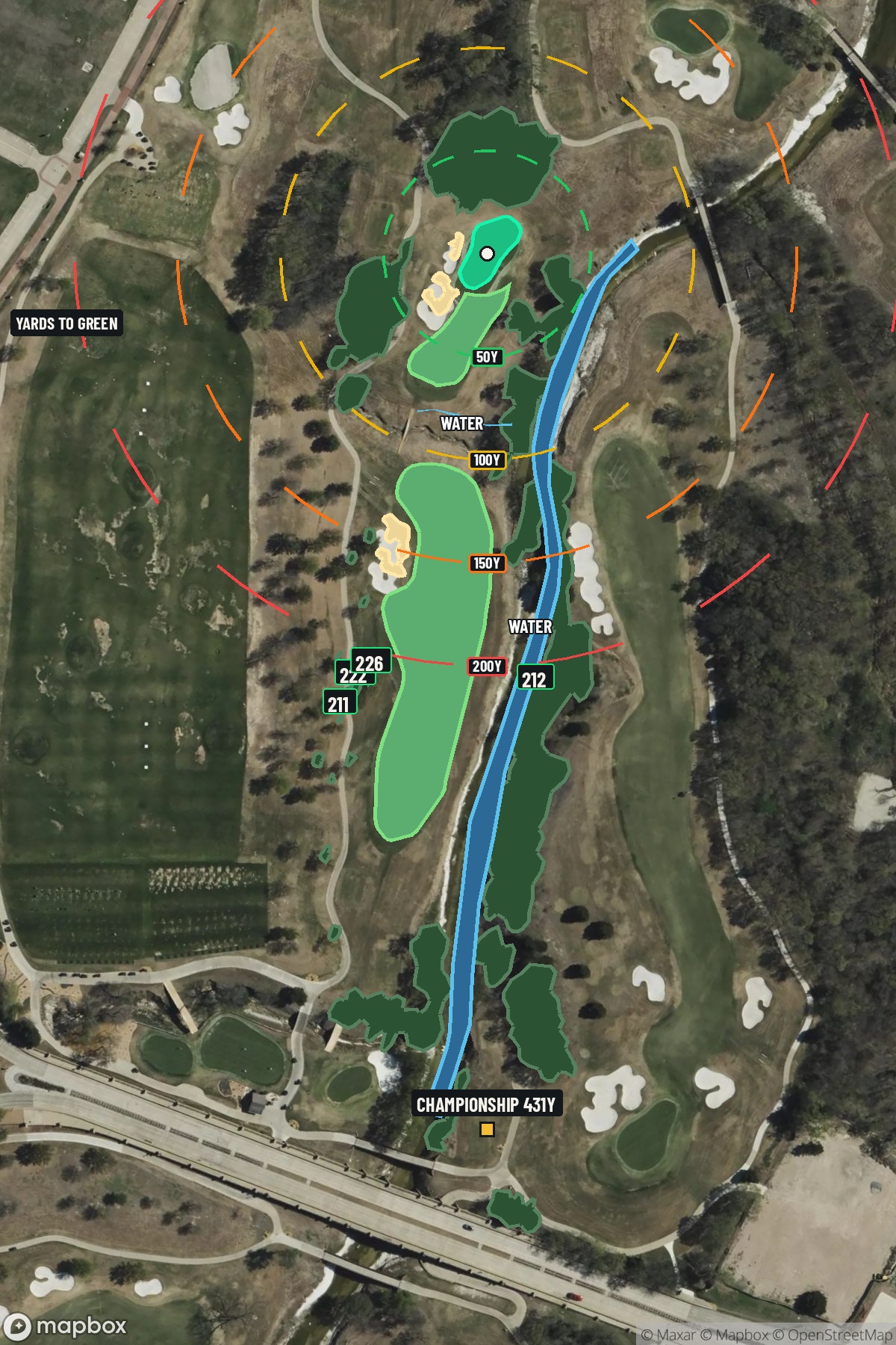 Hole 1 aerial at TPC Craig Ranch