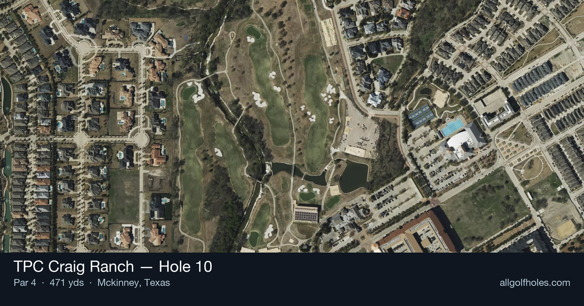 Hole 10 aerial at TPC Craig Ranch