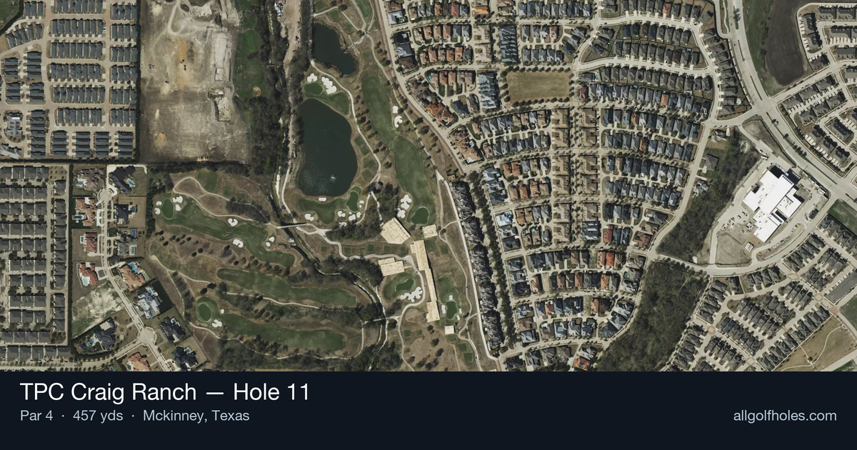Hole 11 aerial at TPC Craig Ranch