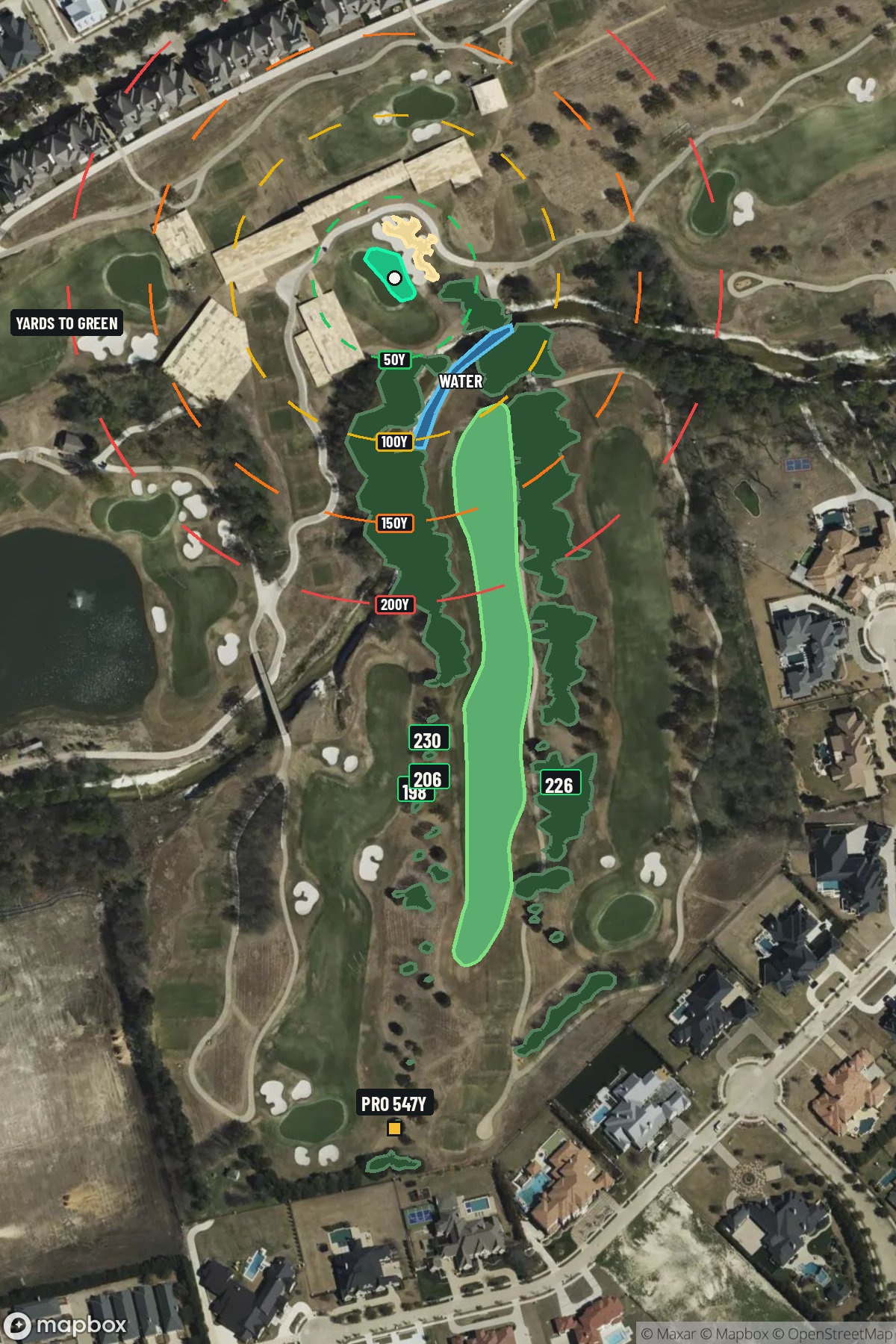 Hole 12 aerial at TPC Craig Ranch