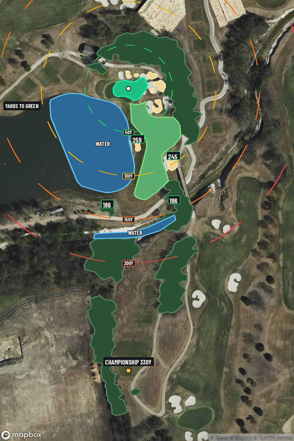 Hole 14 aerial at TPC Craig Ranch