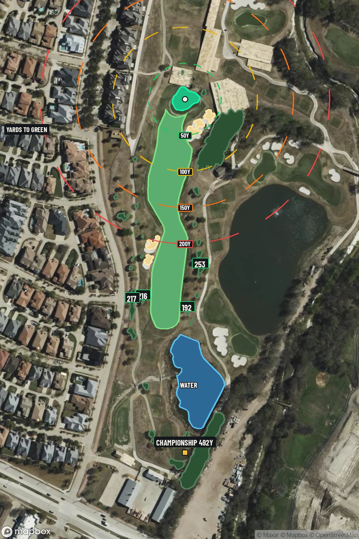 Hole 16 aerial at TPC Craig Ranch