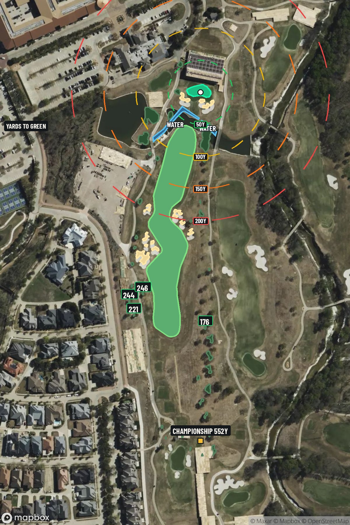 Hole 18 aerial at TPC Craig Ranch