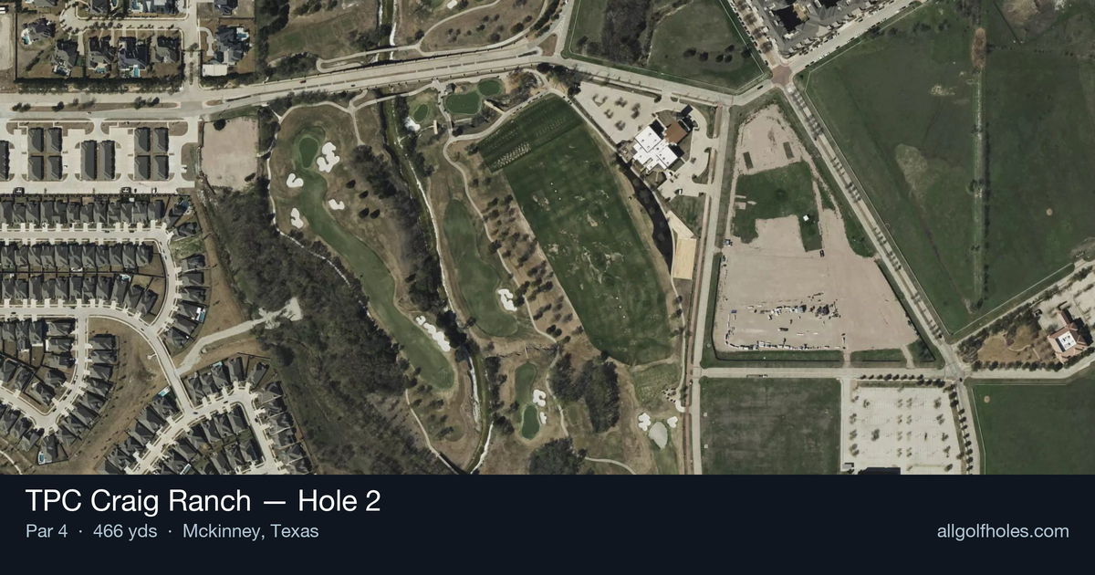 Hole 2 aerial at TPC Craig Ranch