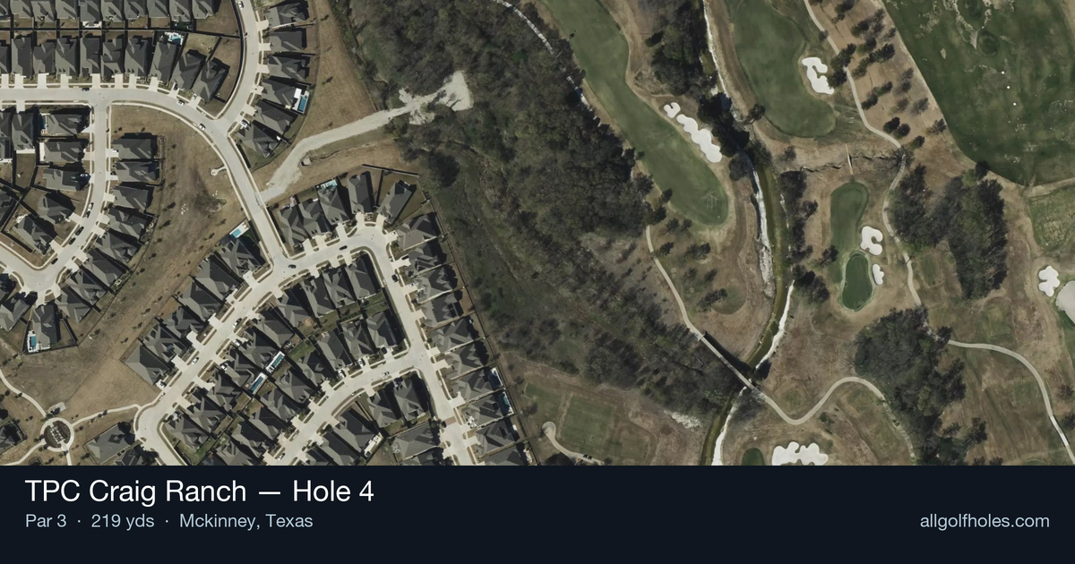 Hole 4 aerial at TPC Craig Ranch