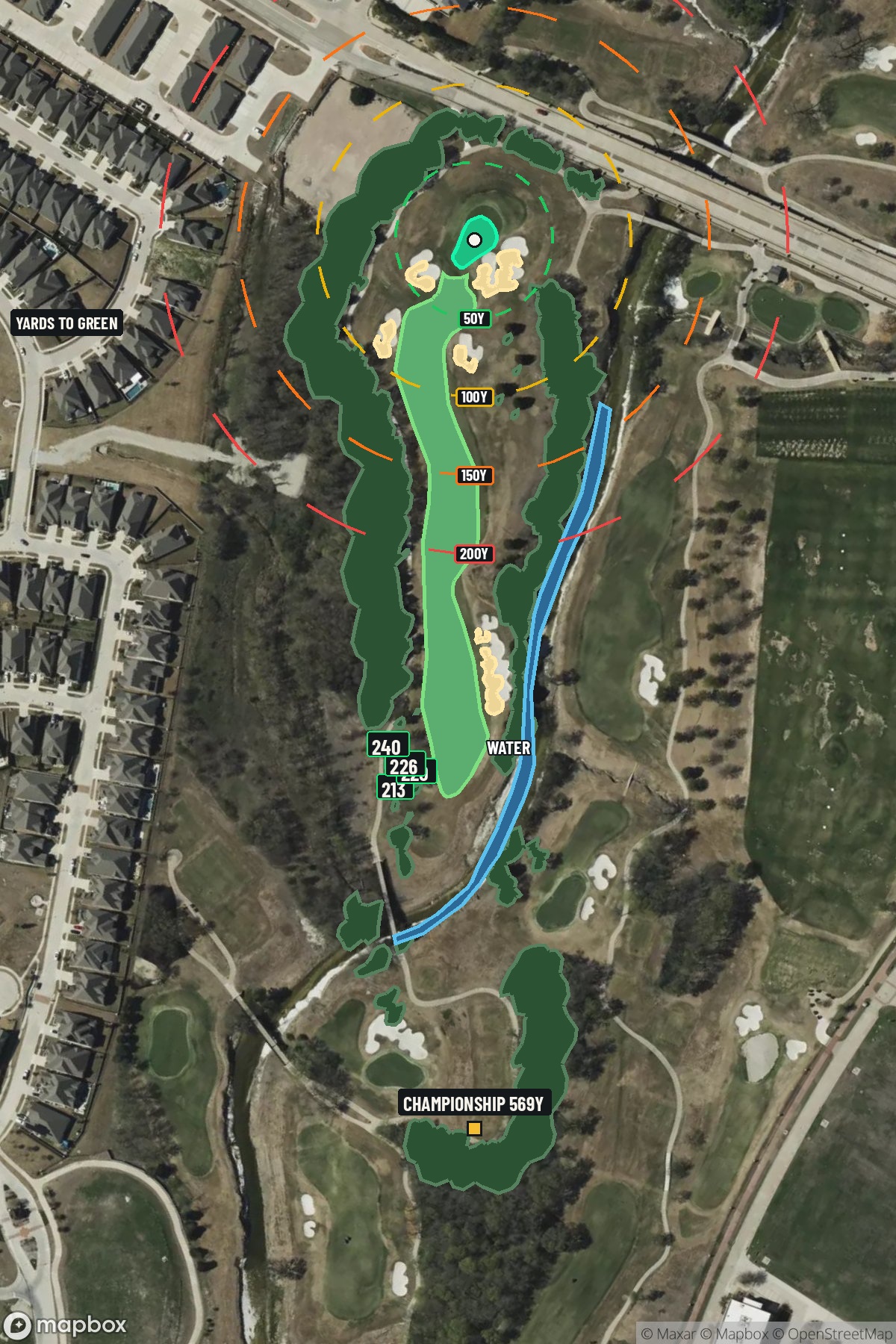 Hole 5 aerial at TPC Craig Ranch