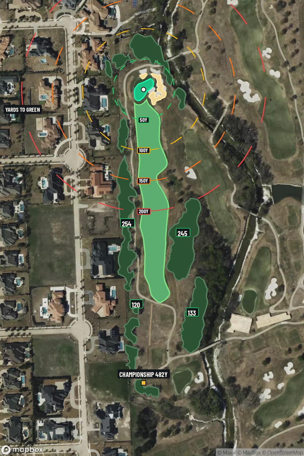 Hole 8 aerial at TPC Craig Ranch