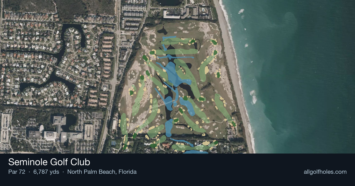 Seminole Golf Club aerial view