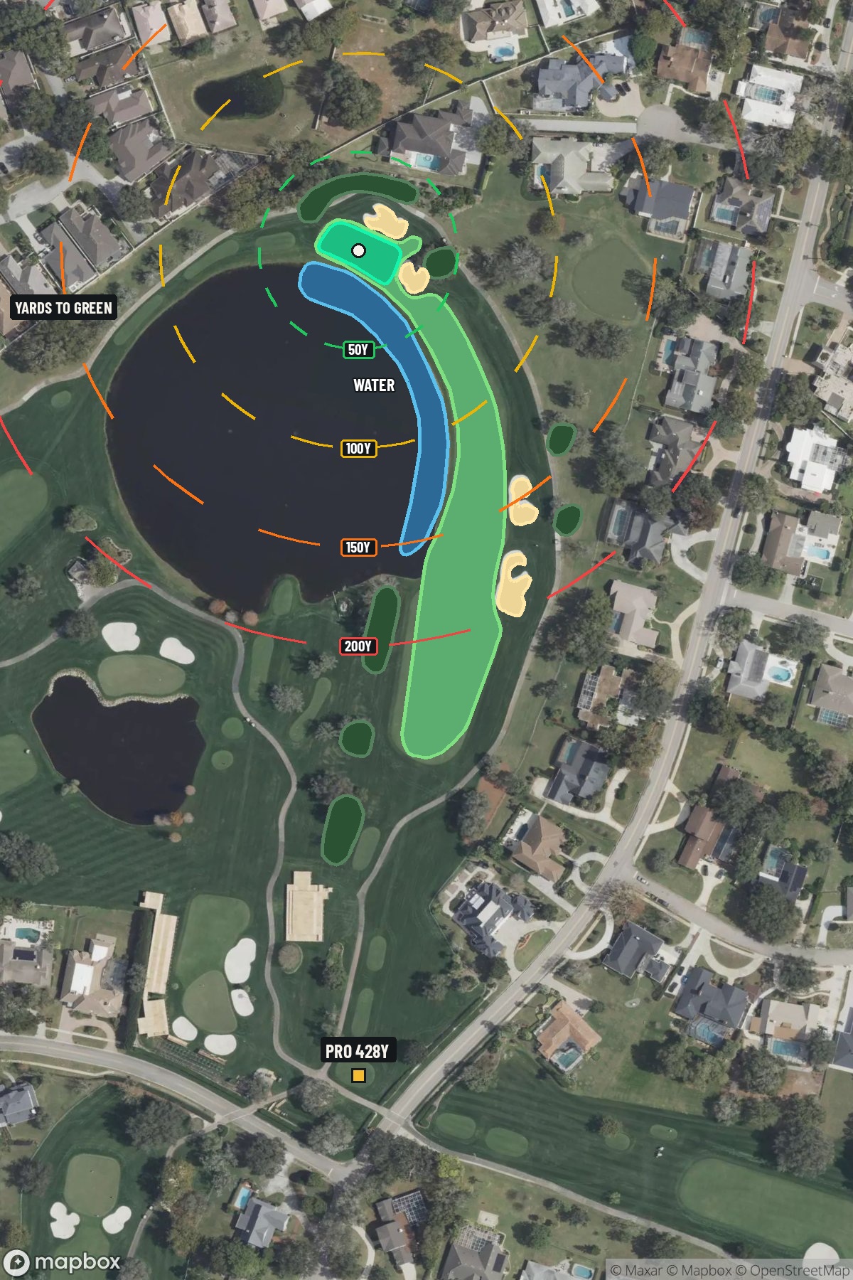 Hole 11 aerial at Bay Hill Club & Lodge