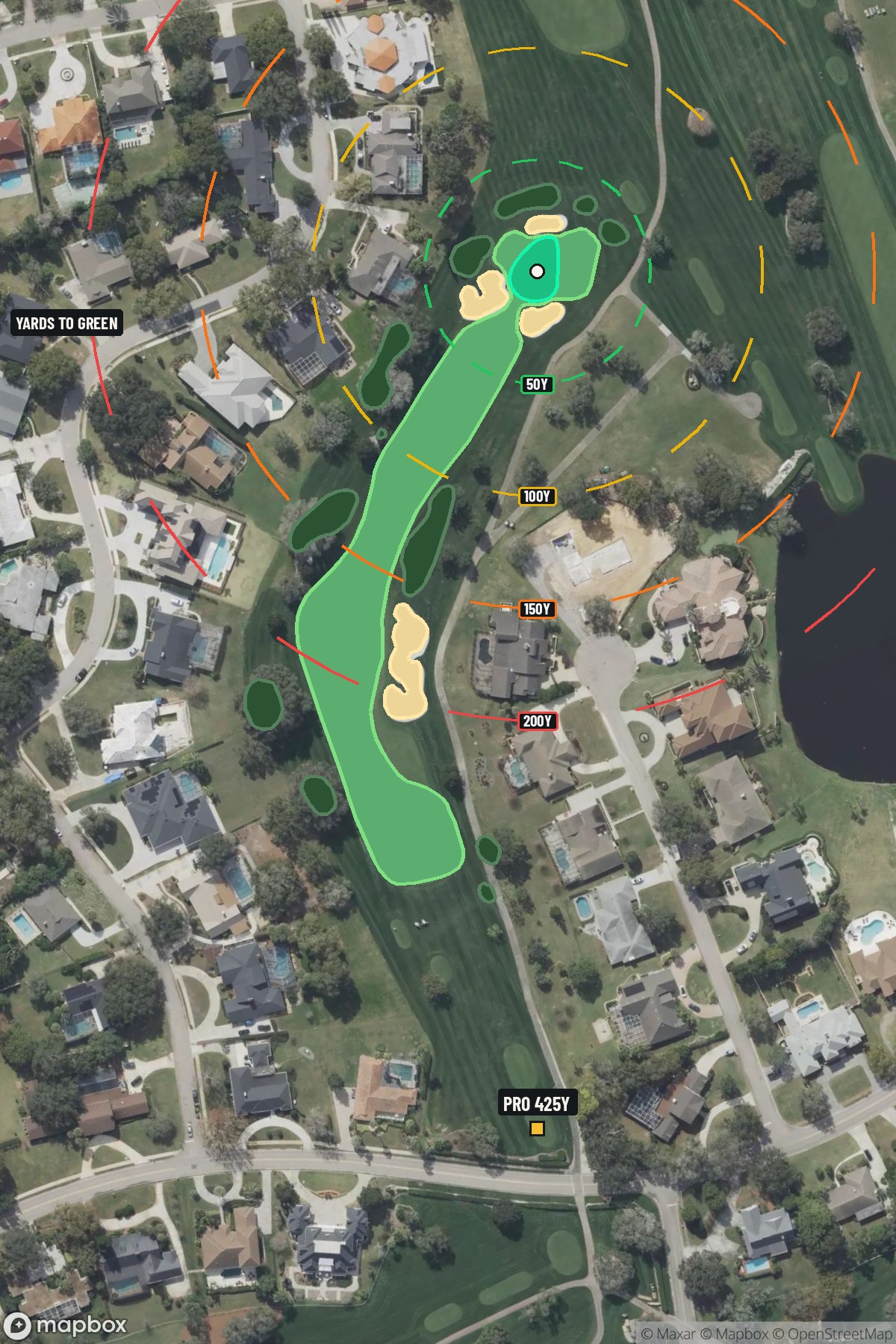 Hole 15 aerial at Bay Hill Club & Lodge
