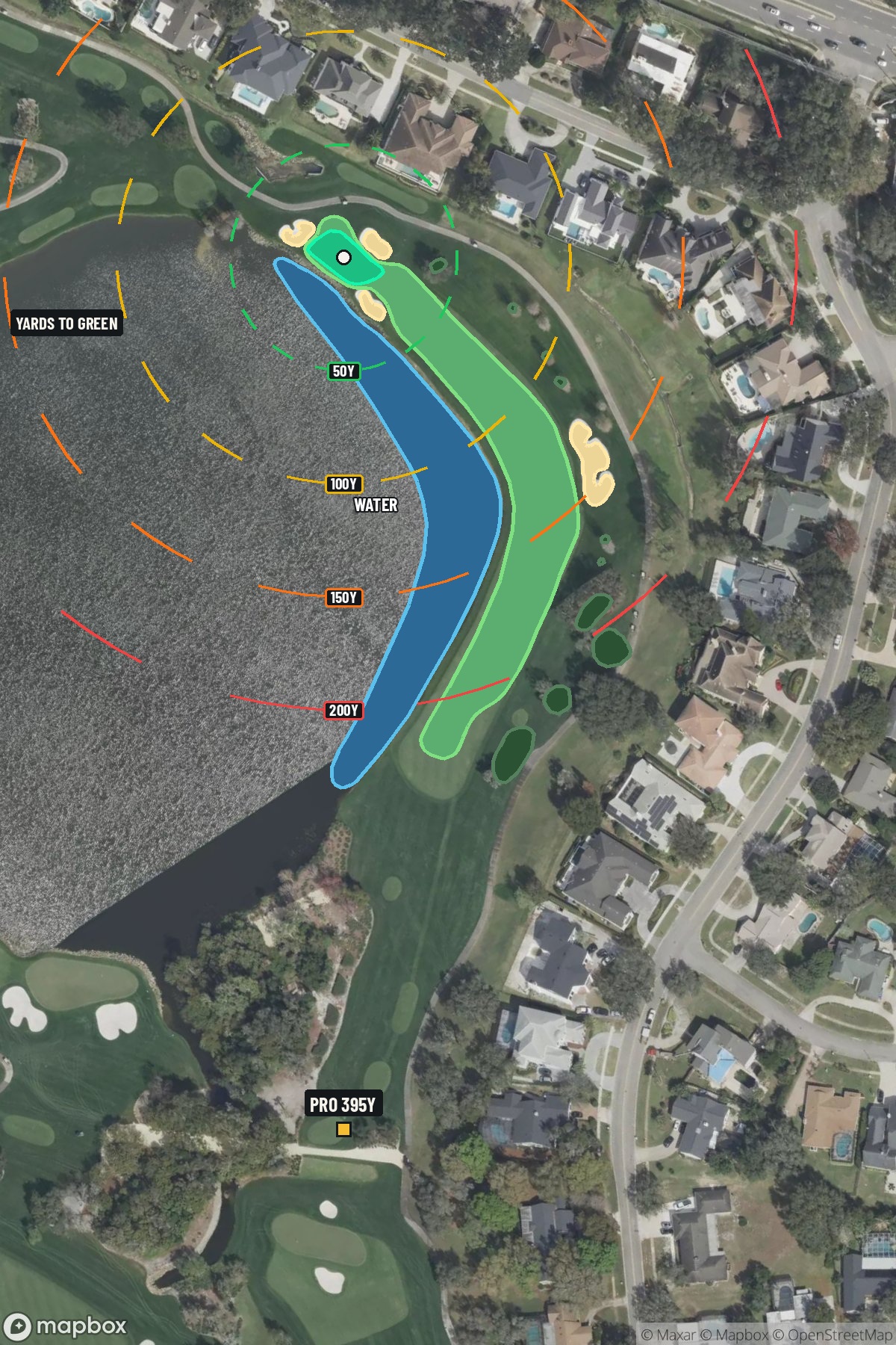 Hole 3 aerial at Bay Hill Club & Lodge