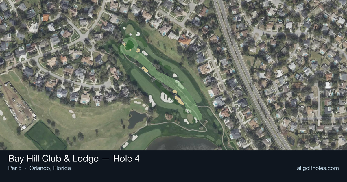Hole 4 aerial at Bay Hill Club & Lodge