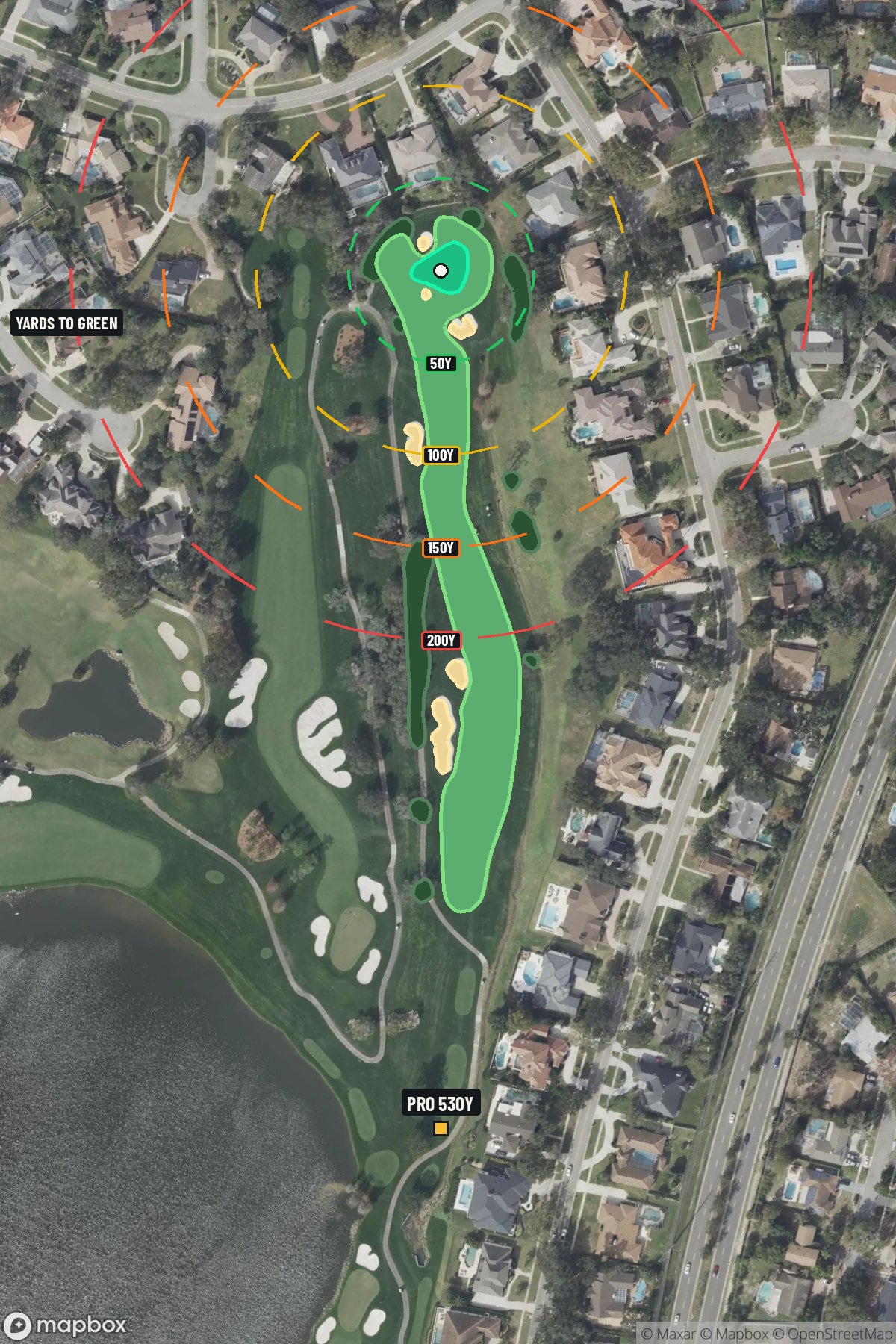 Hole 4 aerial at Bay Hill Club & Lodge