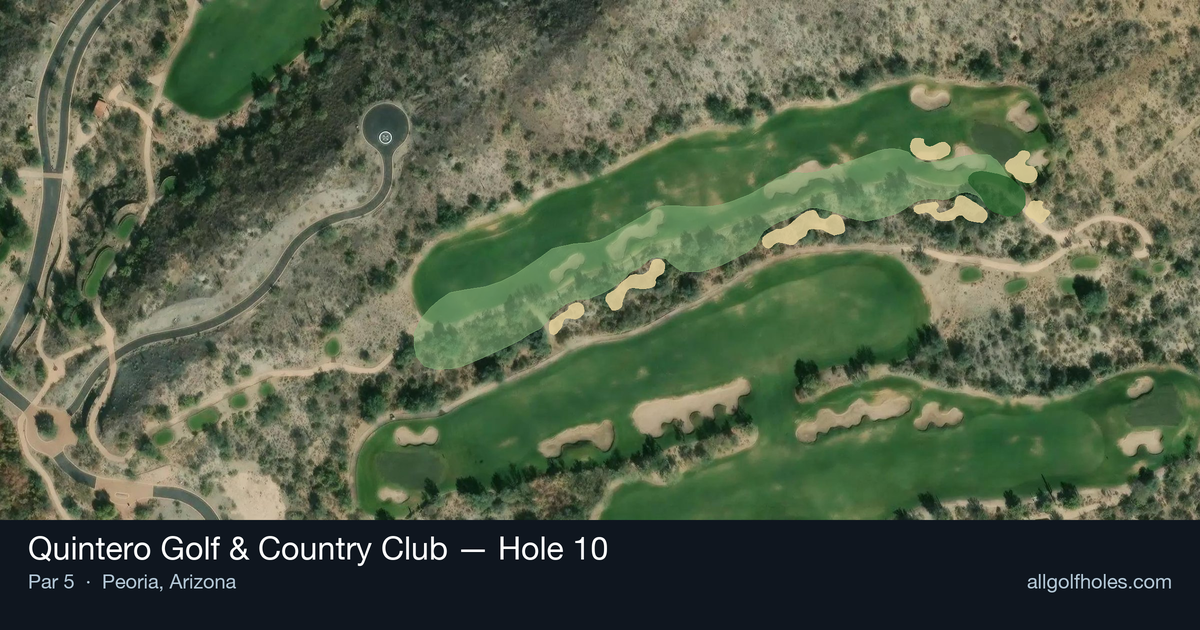 Hole 10 aerial at Quintero Golf & Country Club